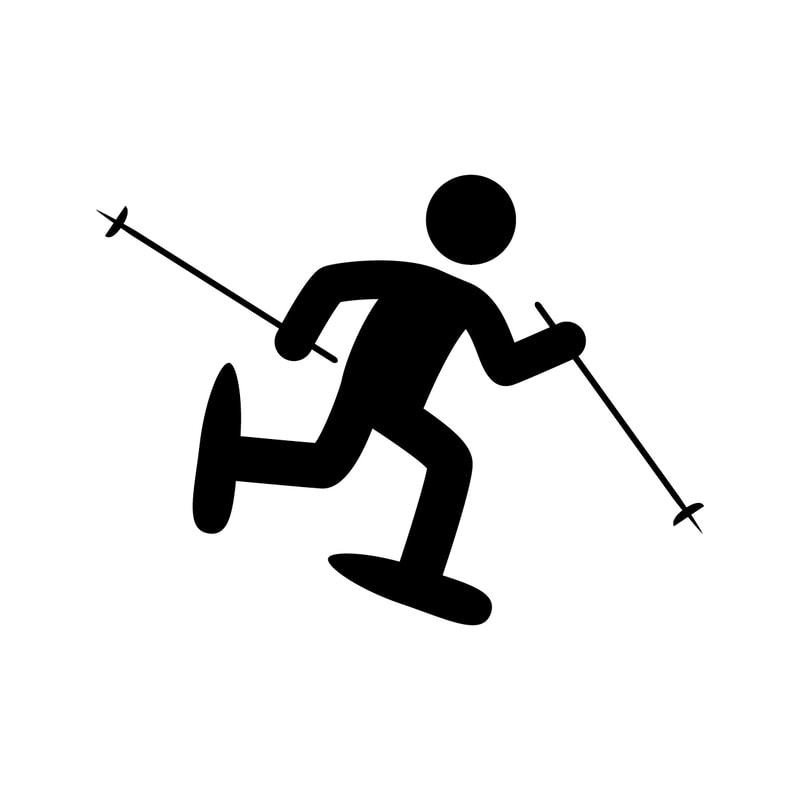 Snowshoeing icon